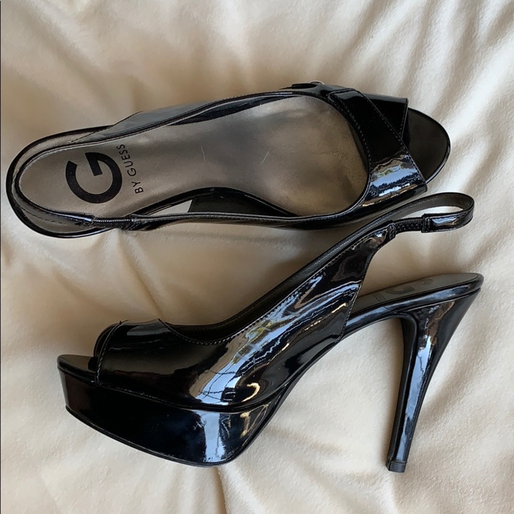 BLACK CABELLE-F GUESS HEEL